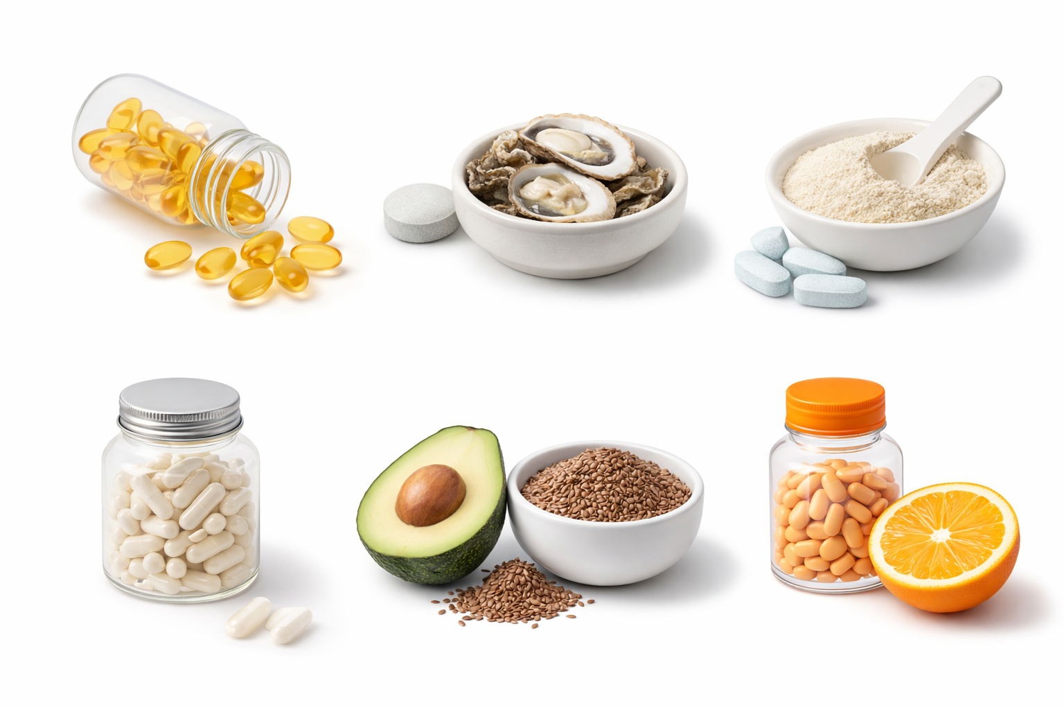 6 нутрієнтів для чистої шкіри (омега-3, цинк, магній, пробіотики, клітковина, вітамін В-6)